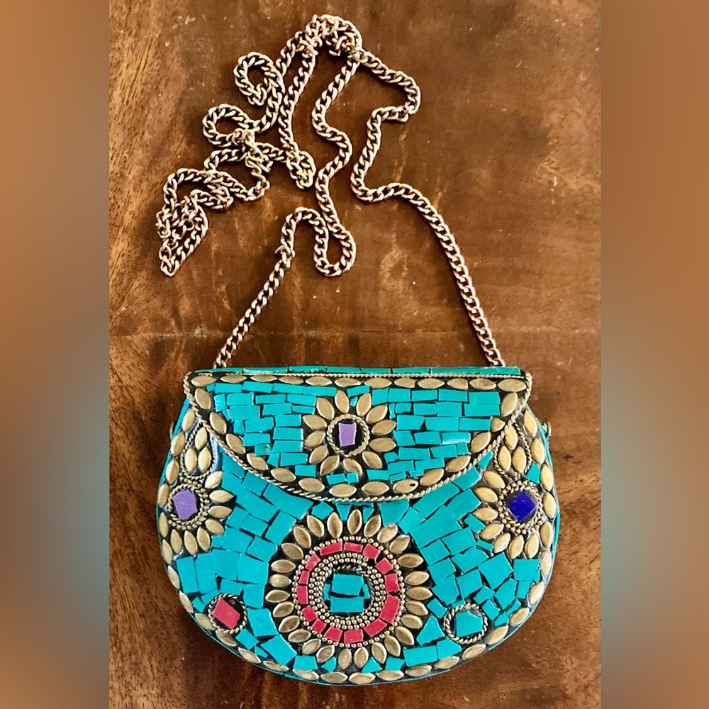 Hand Crafted Mosiac Tile Crossbody Bag
